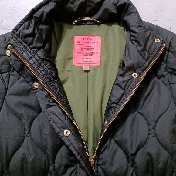 J Crew quilted black cocoon puffer jacket size ST - Picture 8 of 11